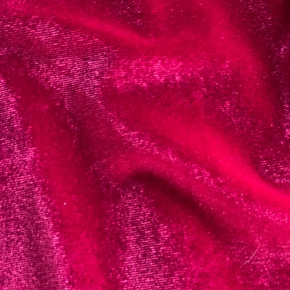 NEW Jay Jay Brand Deep Cranberry long sleeve v neck pleated velour bodycon dress - Picture 10 of 16